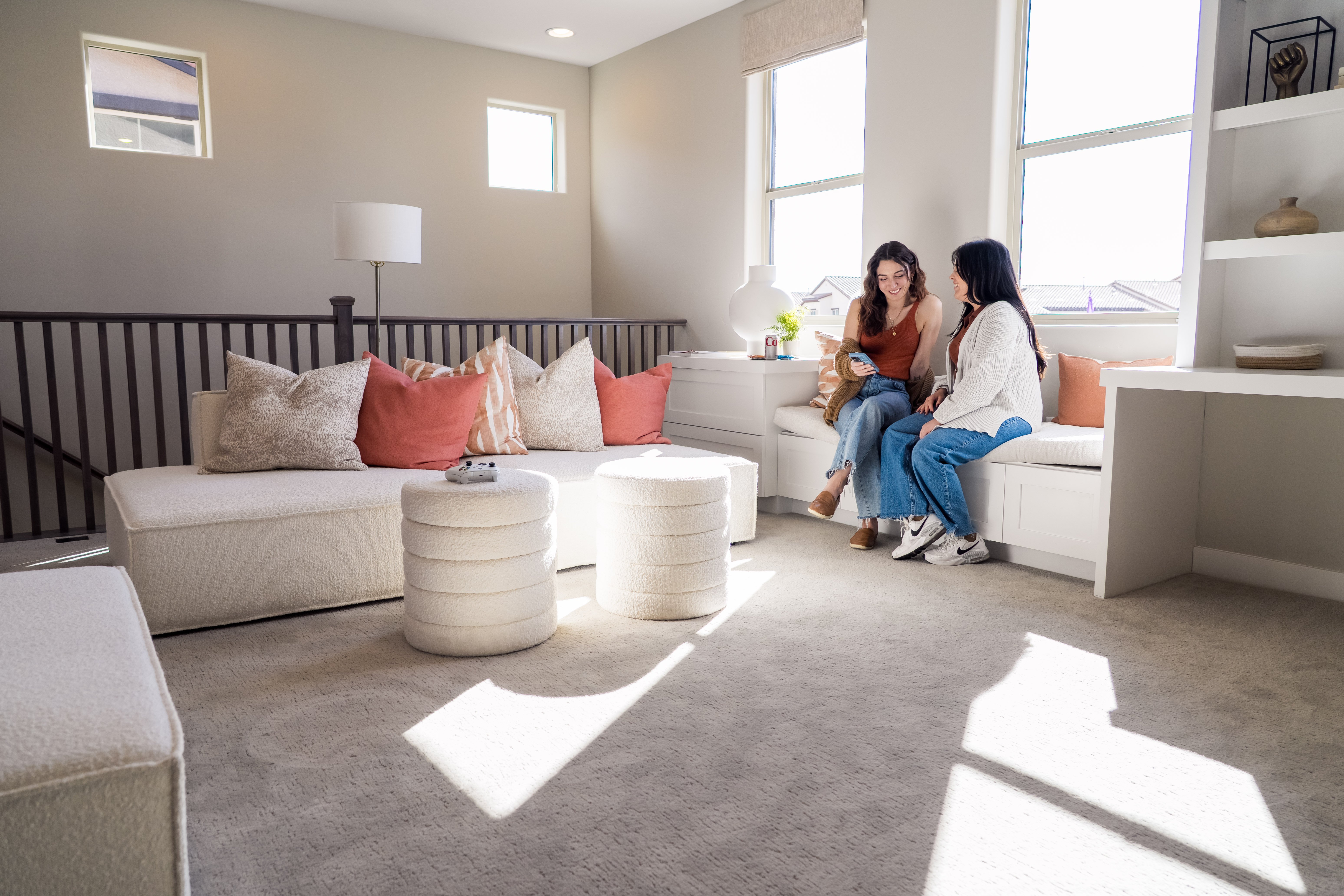 Women in loft area
